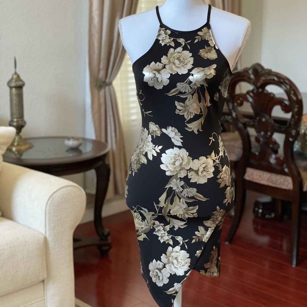 Black and Gold Dress